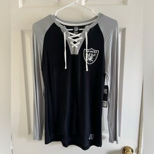 Raiders Black and Gray Long Sleeve Shirt
